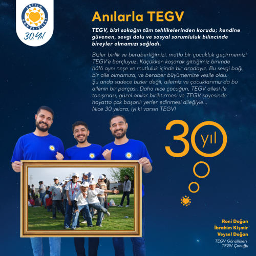 30. Yılda Anılarla TEGV 💛 içerik görseli.